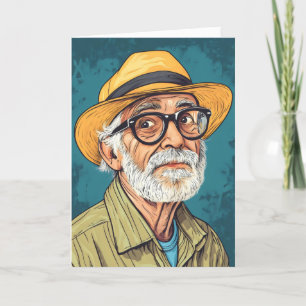 Tarjeta Festiva Personalizado Retro Abuelo