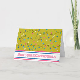 Tarjeta Festiva Personalizado Retro Negocios Código QR Navidades c