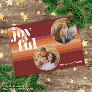 Tarjeta Festiva Personalizado Retro Resumen Patrón de arte Waves