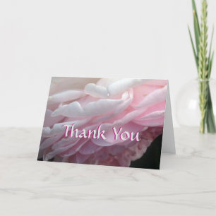 Tarjeta Festiva Personalizado Rosa Rosa Petal Gracias Cartas De Sa