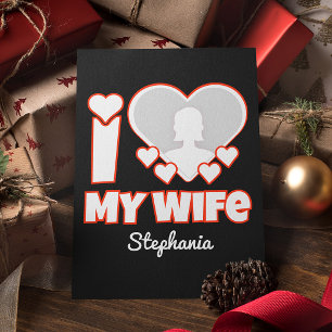 Tarjeta Festiva Personalizado Te Amo Mi Esposa – Agregar Nombre y 