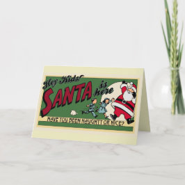 Tarjeta Festiva Personalizado travieso y gracioso o buen Personali