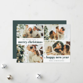 Tarjeta Festiva Personalizados  modernos Navidades de fotografía d
