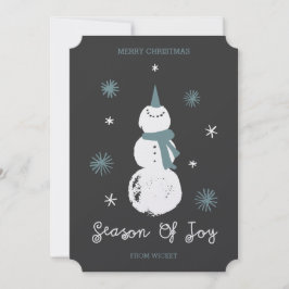 Tarjeta Festiva ¡Personalízalo! Temporada De Vacaciones De Alegría