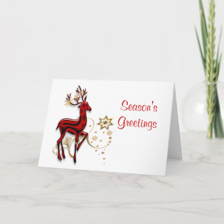 Tarjeta Festiva PERSONALIZAN saludos de temporada de Navidades de 
