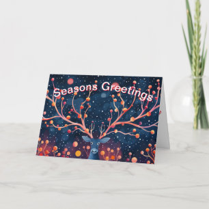 Tarjeta Festiva Personalizar a los encantadores Navidades de cierv