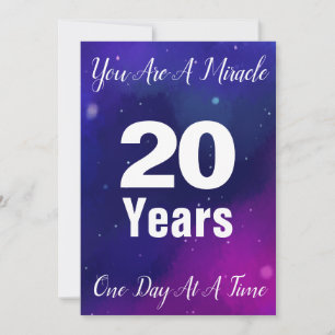 Tarjeta Festiva Personalizar Aniversario de Recuperación del Paso