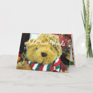 Tarjeta Festiva Personalizar borroso del oso