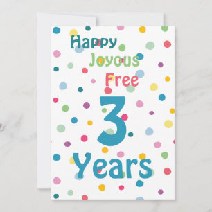 Tarjeta Festiva Personalizar hito - Feliz Alegre Libre 12 Pasos