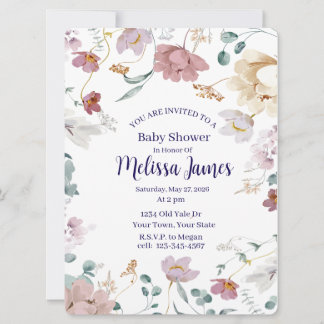 Tarjeta Festiva Personalized Baby Shower Invitation