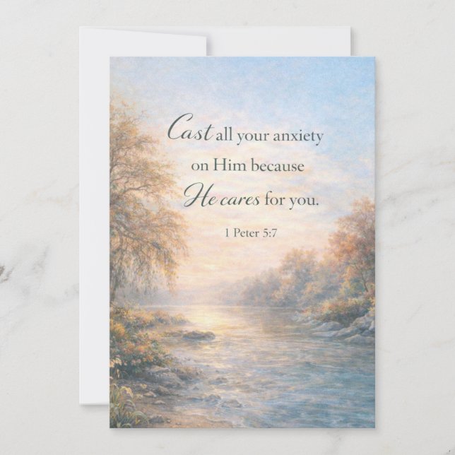 Tarjeta Festiva Personalized Christian Scripture Encouragement  (Anverso)