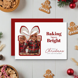 Tarjeta Festiva personalized christmas gift photo holiday
