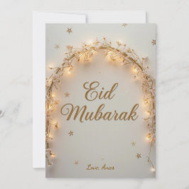 Tarjeta Festiva Personalized Eid Mubarak