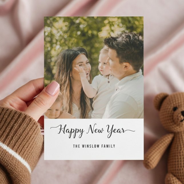 Tarjeta Festiva Personalized One-Photo New Year Card 2026 (Subido por el creador)