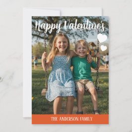 Tarjeta Festiva Personalized Valentines Day Photo 