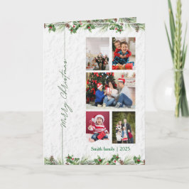 Tarjeta Festiva Personlized Merry Christmas Photo Card