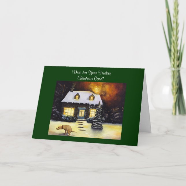 Tarjeta Festiva Pesadilla de Kinkades (Anverso)