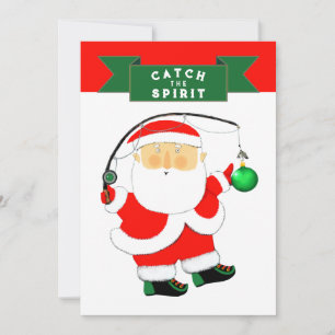 Tarjeta Festiva Pesca de navidades