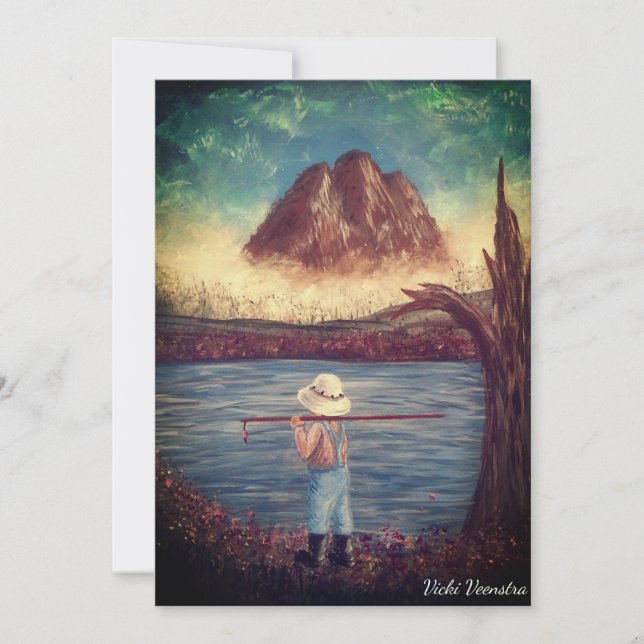 Tarjeta Festiva Pesca de niños