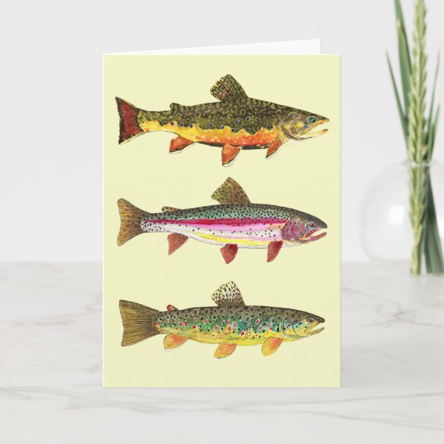 Tarjeta Festiva Pesca de trucha (Anverso)