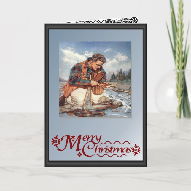 Tarjeta Festiva Pesca por el río (Anverso)