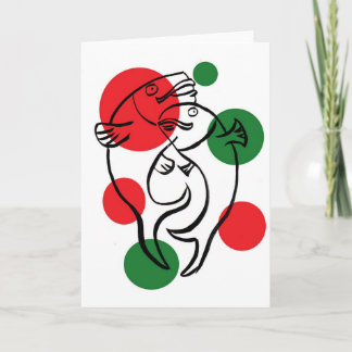 Tarjeta Festiva pescado de vacaciones