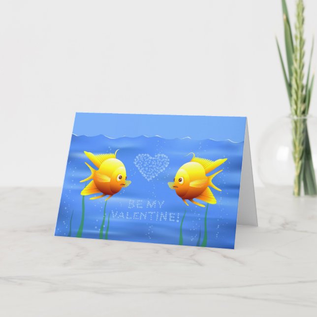 Tarjeta Festiva Pescados de San Valentín (Anverso)