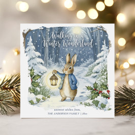 Tarjeta Festiva Peter Rabbit Classic Woodland