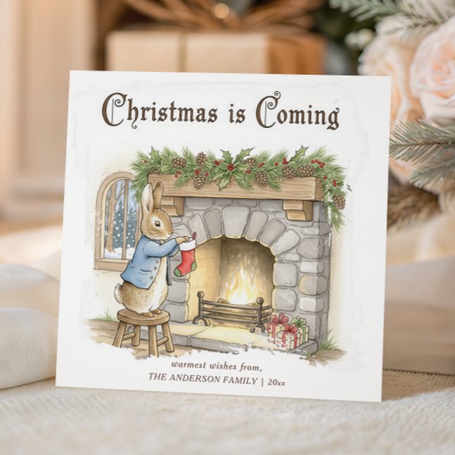 Tarjeta Festiva Peter Rabbit Cozy Christmas (Subido por el creador)
