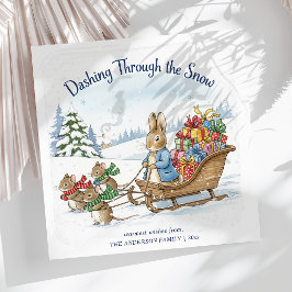 Tarjeta Festiva Peter Rabbit Magical Christmas