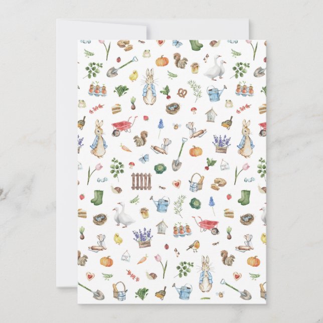 Tarjeta Festiva Peter the Rabbit (Anverso)