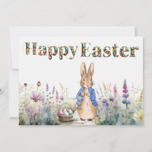 Tarjeta Festiva Peter the Rabbit feliz Pascua
