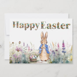 Tarjeta Festiva Peter the Rabbit feliz Pascua