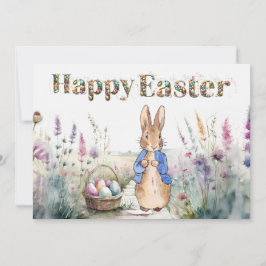 Tarjeta Festiva Peter the Rabbit feliz Pascua