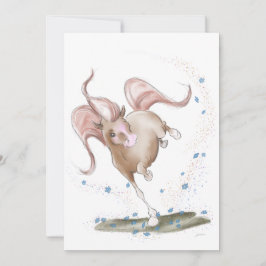 Tarjeta Festiva Pferde Karte, Pferde Illustration mit Blumen