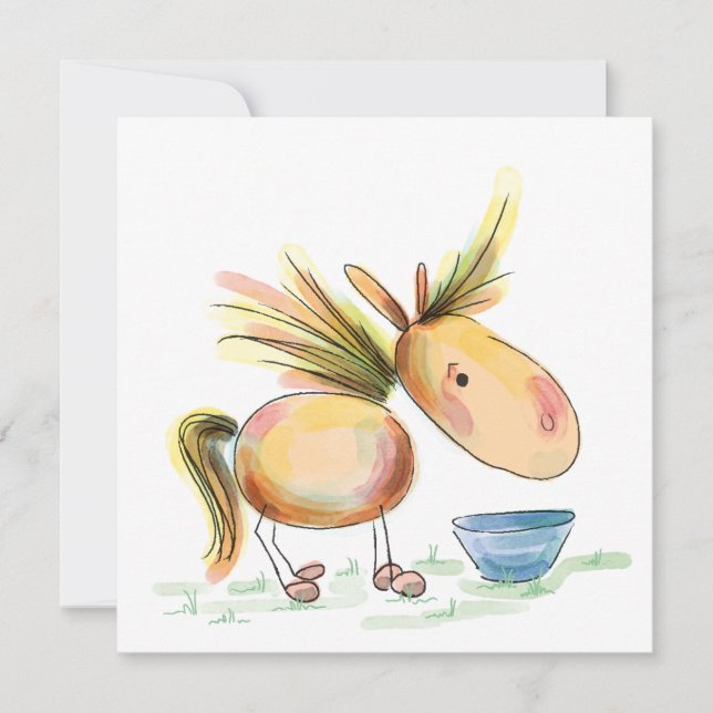 Tarjeta Festiva Pferdekarte, Geburtstagskarte für Pferdeliebhaber (Anverso)