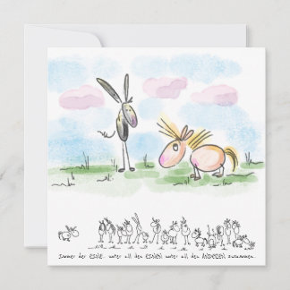 Tarjeta Festiva Pferdekarte – Grusskarte für Pferdeliebhaber