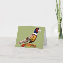 Tarjeta Festiva Pheasant
