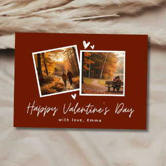 Tarjeta Festiva Photo Collage Happy Valentine’s Day