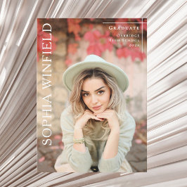 Tarjeta Festiva Photo graduation class 2026 announcement card