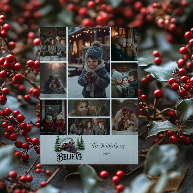 Tarjeta Festiva Photo Polar Express Christmas (Subido por el creador)