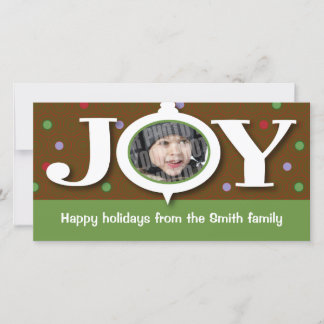 Tarjeta Festiva Photocard del bown de la alegría del día de fiesta