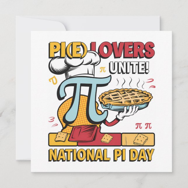 Tarjeta Festiva Pi Lovers únete (Anverso)
