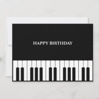 Piano negro y blanco tuertos FELIZ CUMPLEAÑOS