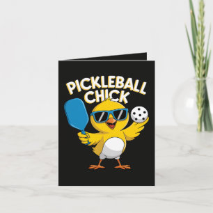Tarjeta Festiva Pickle ball Pickleball Pollita