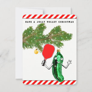 Tarjeta Festiva Pickleball Christmas Holiday Season