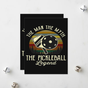 Tarjeta Festiva Pickleball- El hombre, El mito, La leyenda