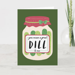 Tarjeta Festiva Pickles Valentines Day Card