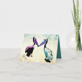 Tarjeta Festiva Pico a beak