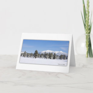 Tarjeta Festiva Picos nevados de San Francisco personalizados dent
